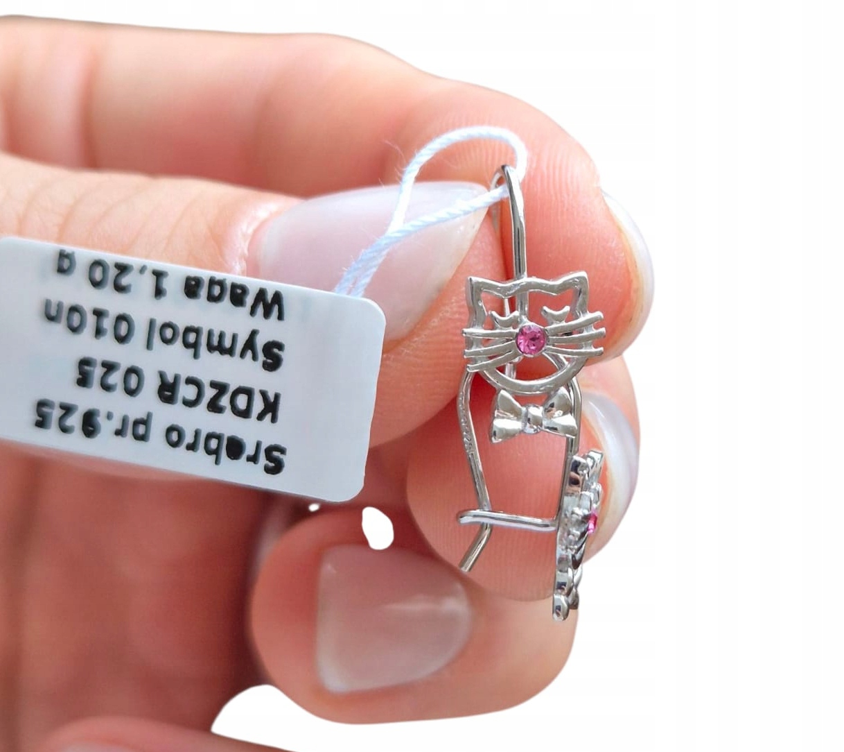 Stříbrné Náušnice Pro Dívku Rhodiované Závěsné Stříbro Ryzosti 925