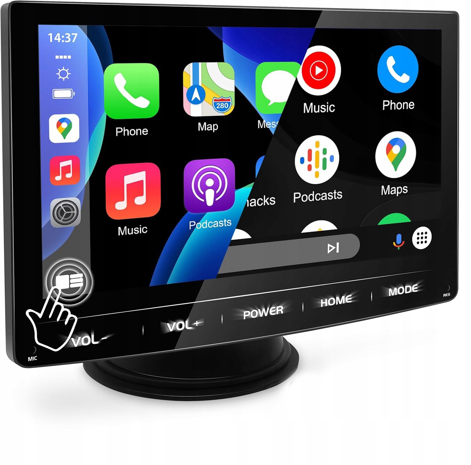 Tablet samochodowy 7" Urvolax Bt Fm WiFi Carplay Android Auto Mirror Link