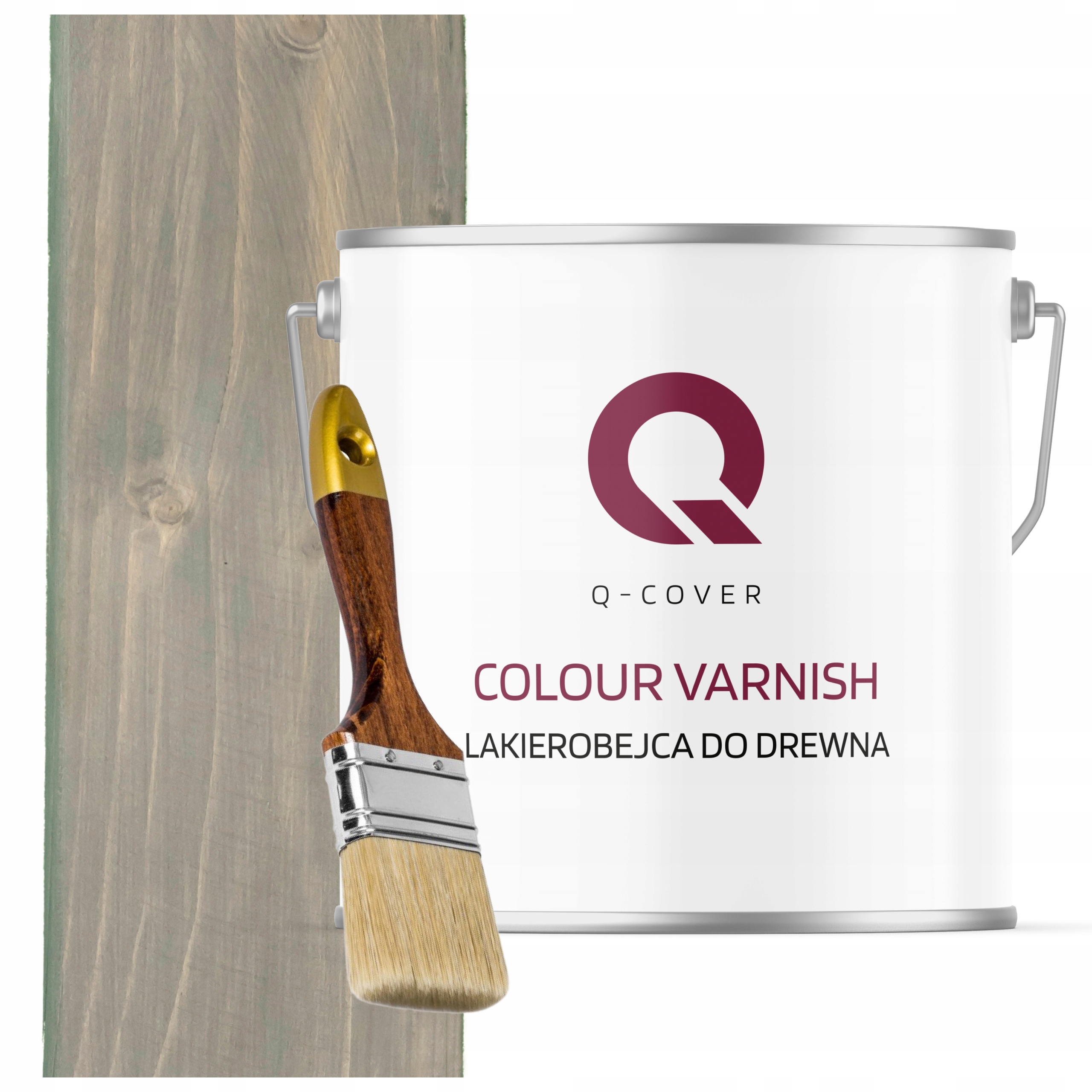 Lakovník Na Dřevěné Prvky Uv 3V1 Šedý Tmavý Polomat 5L Dárek