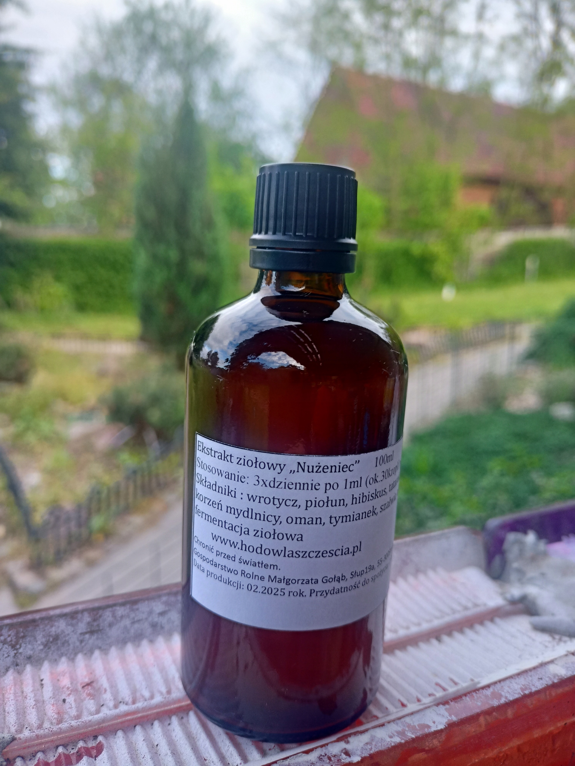 Ekstrakt Ziołowy Na Nużeńca Do Wewnątrz Naturalny Nużyca Oczna Skórna 100ML