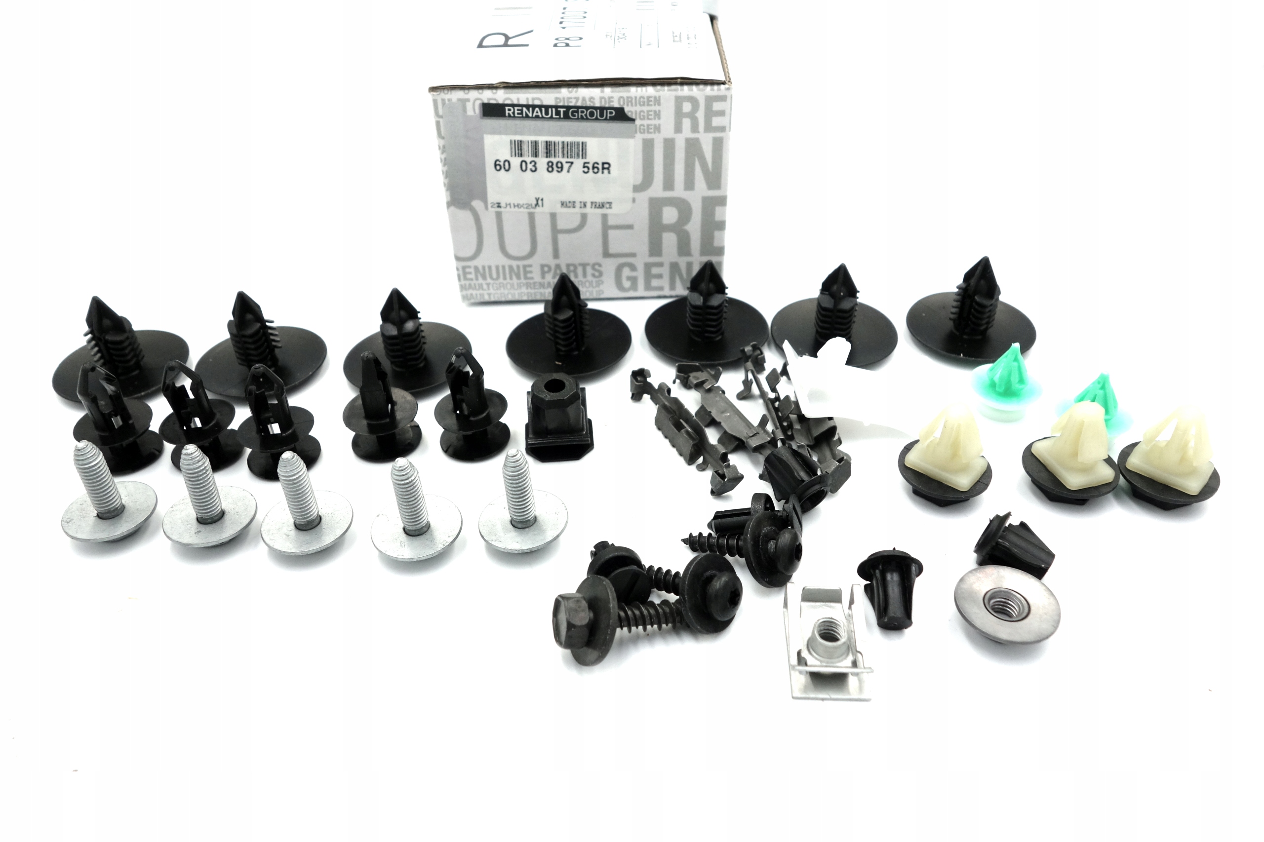 Zestaw spinek BŁOTNIK nadkole nadkola przód CLIO III