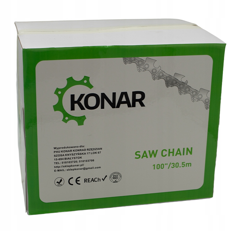 Łańcuch Tnący Konar 3/8 1.1mm Rolka 1640