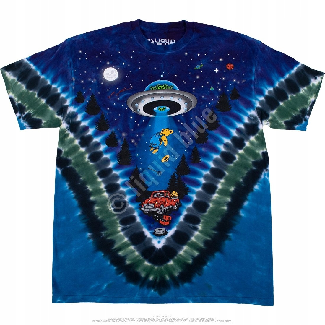 Abdukce Tie-Dye Liquid Blue XL