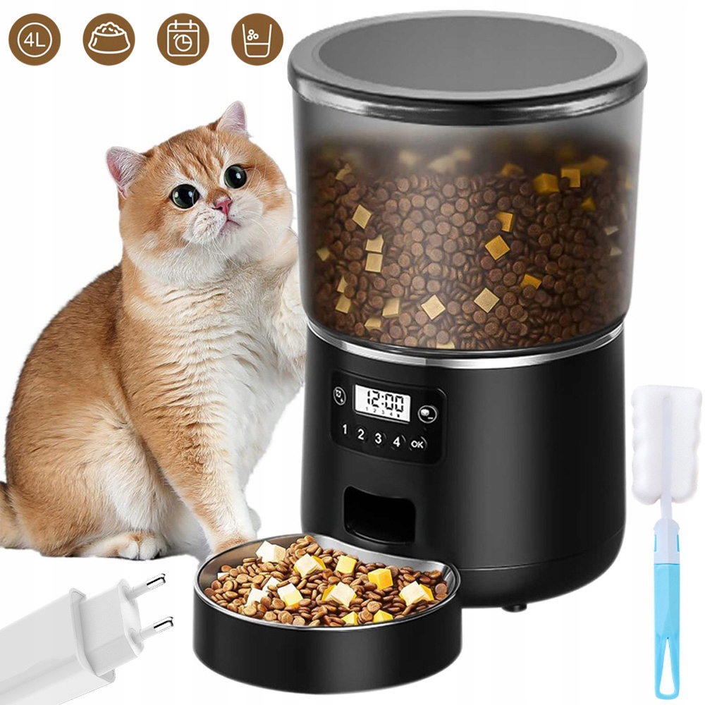 Levně Automatický Dávkovač Závěsného Krmiva Pro Králíka A Kočku 4L