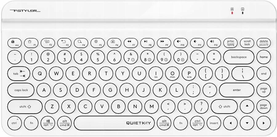 Klawiatura A4TECH Fstyler FBK30 White 2.4GHz+BT (Silent)
