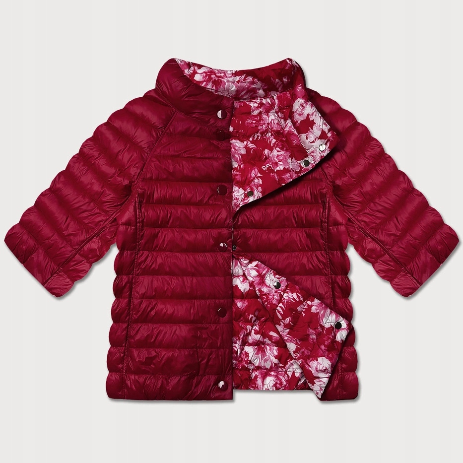 Oboustranná Prošívaná Bunda 7010 Červená 46