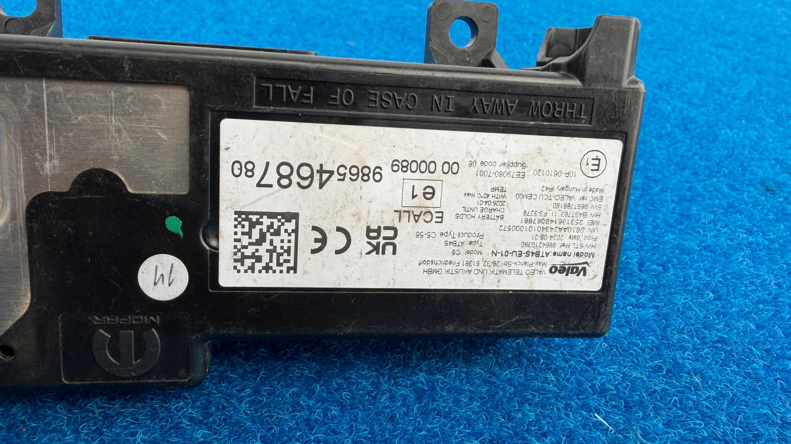 module ANTENY BLUETOOTH PRAOCE JUMPY COMBO PARTNER 9865468780 K144/28LQ
