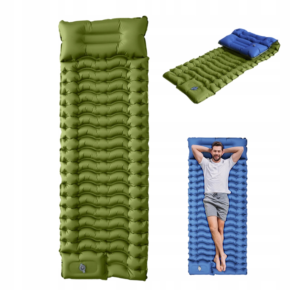 Mata Do Spania Na Camping Samopompująca Dla 1 Osoby Z Pompą 68*195 CM