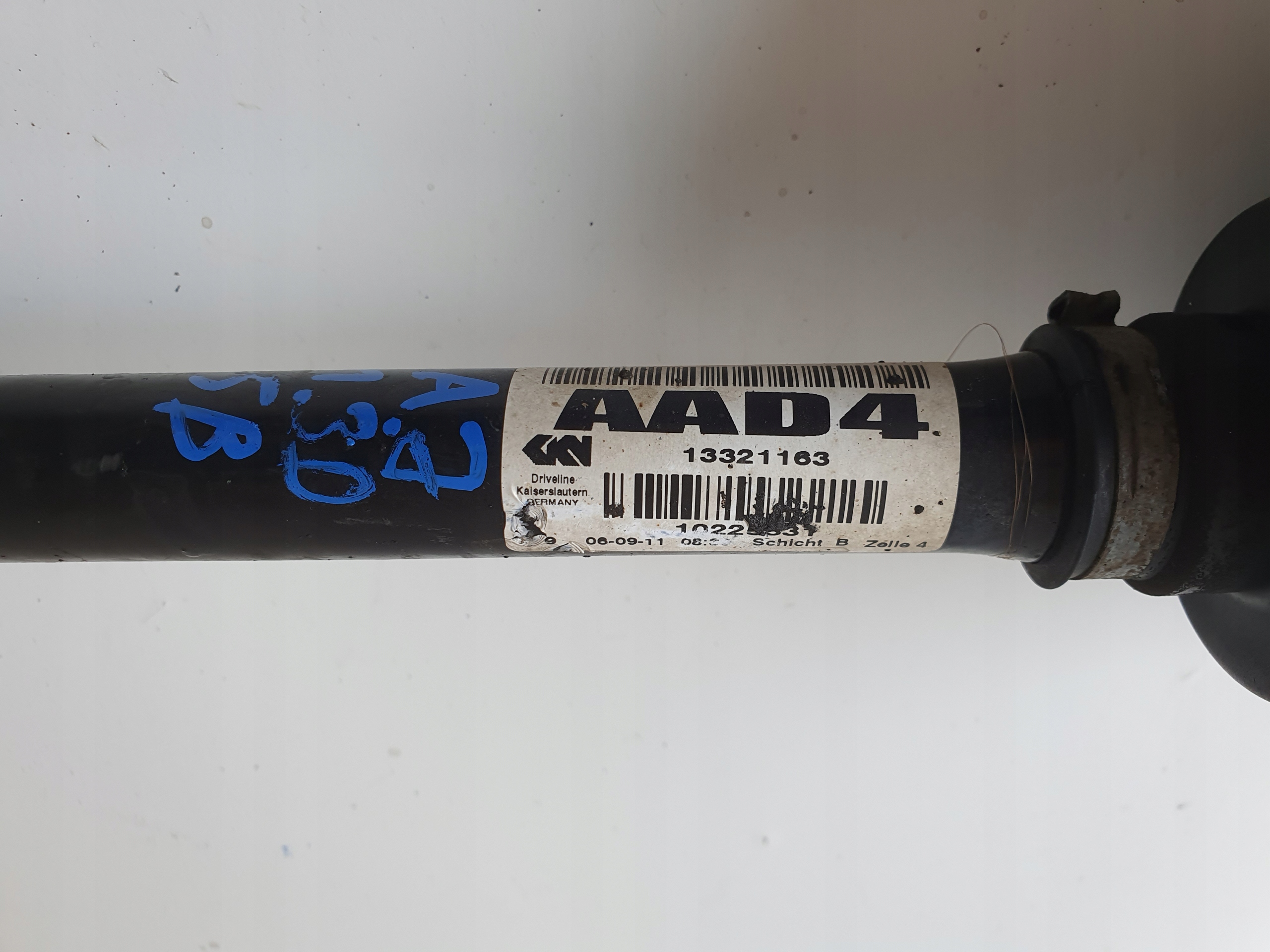 OPEL ASTRA J semi-axis left 13321163 AAD4 1.3D F17 5B