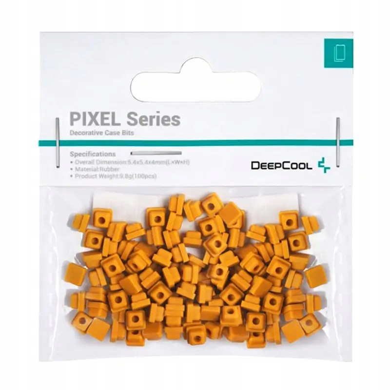 Gumowe końcówki DeepCool Pixel Po 100 sztuk, pomarańczowe, uniwersalne