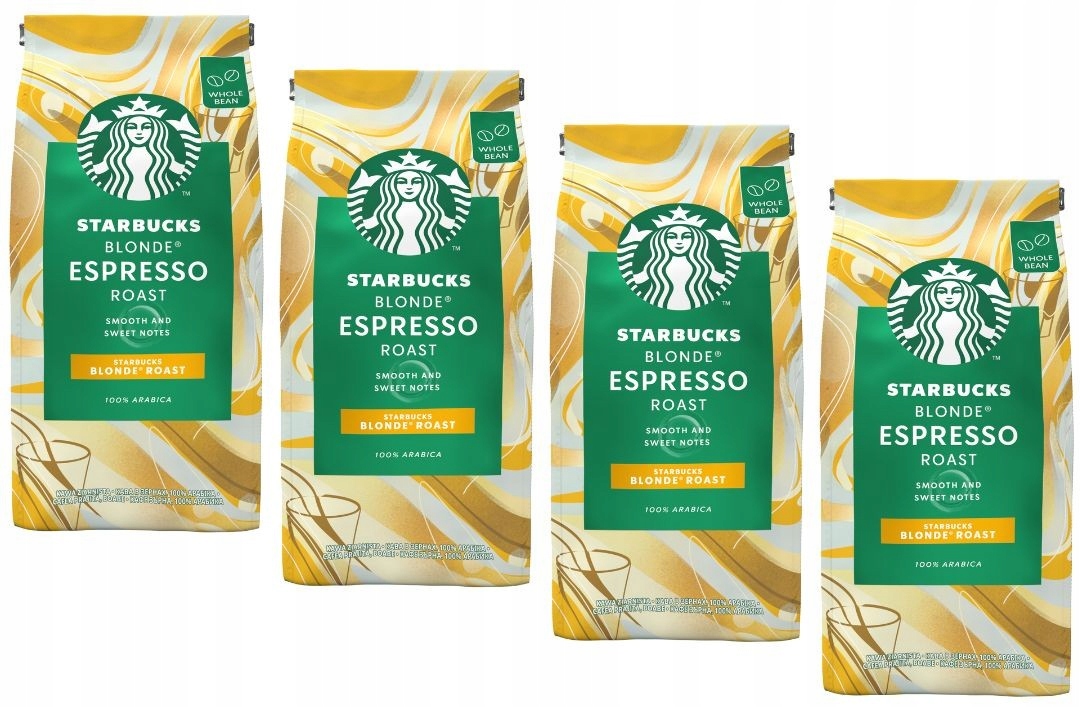 Kawa ziarnista Arabica Starbucks Blonde Espresso 4x450 g