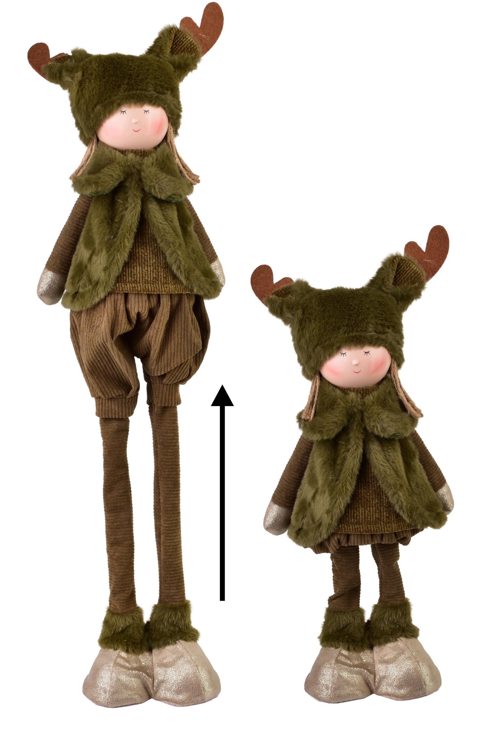 Dekorativní figurka Santa Lila Chlapec teleskopický 18x14x47/68 cm 1 Ks
