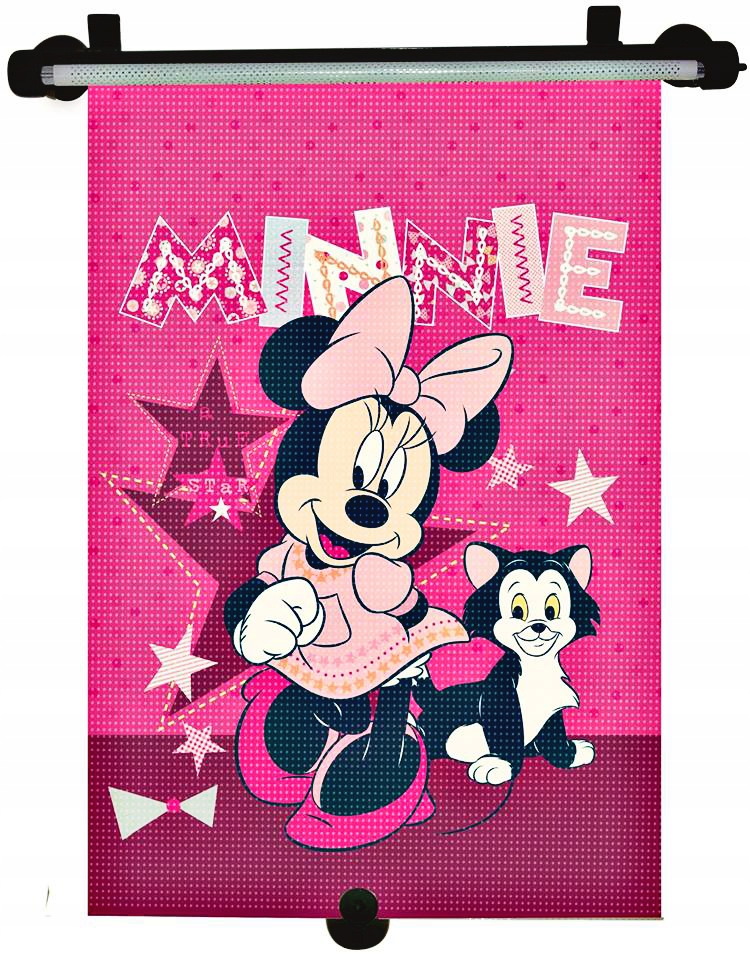 ROLETY PRZECIWSŁONECZNE ROLETA ŻALUZJA NA SZYBĘ MYSZKA MINNIE ZASŁONKI