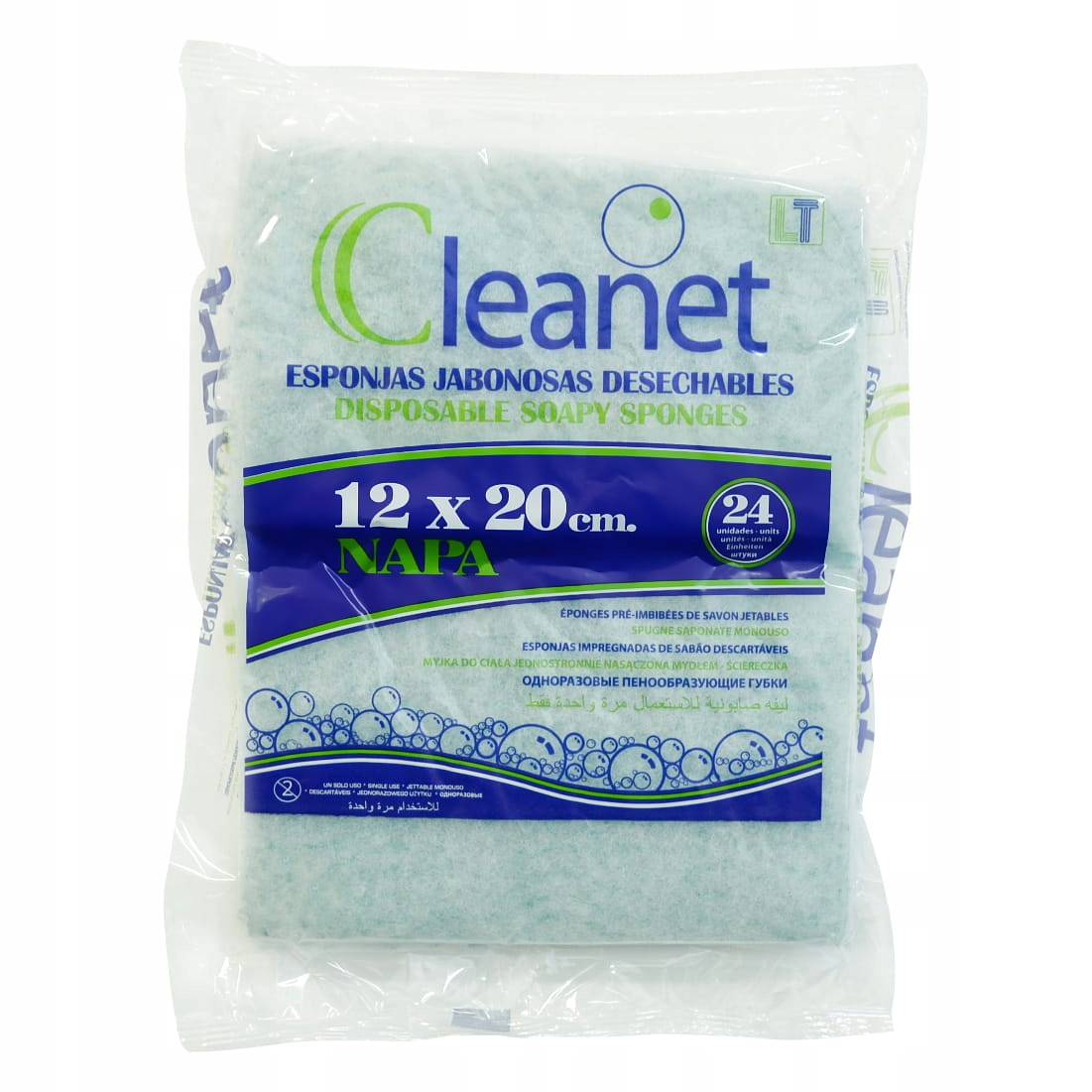 

Cleanet Myjka do Ciała ściereczka z Mydłem 24 szt.