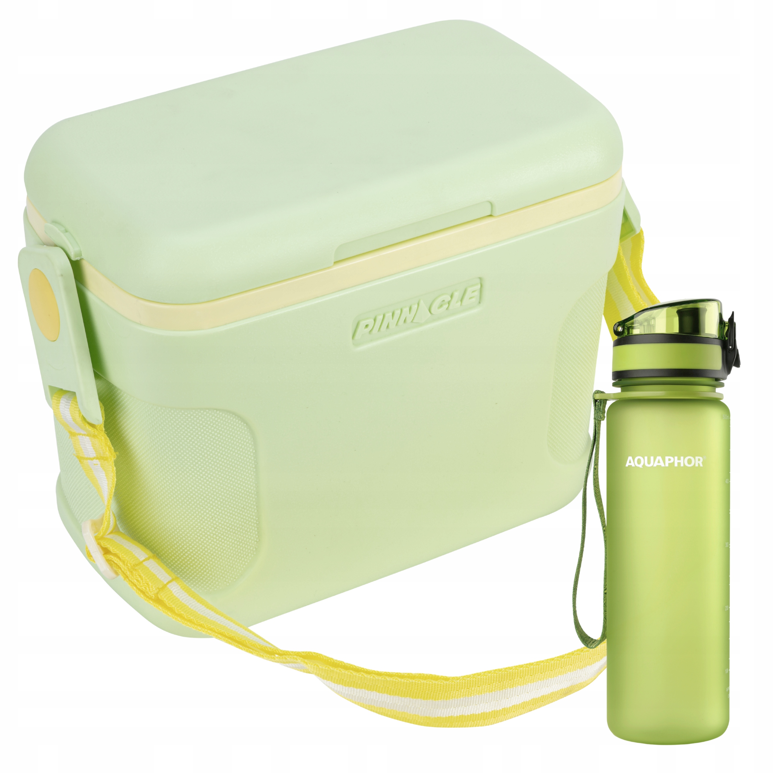 Turistická lednička na rameno 8 l zelená Pinnacle láhev Aquaphor