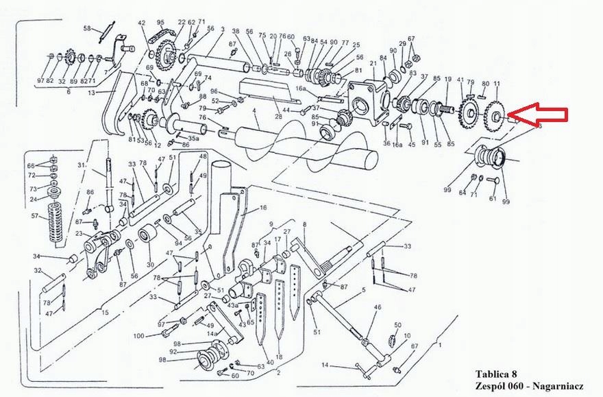 Koło łańcuchowe Z-24 Sipma, 522306560/S