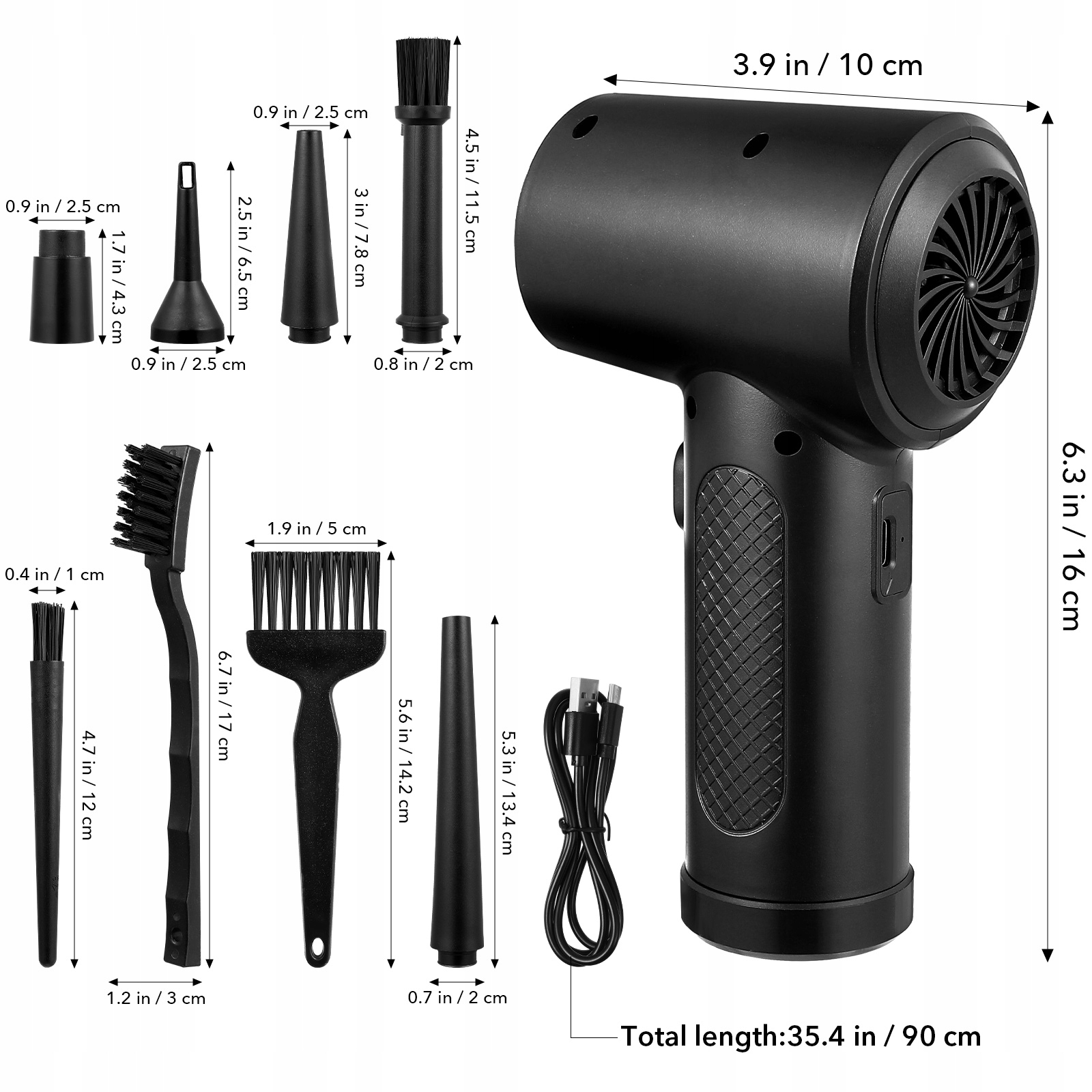 ELEKTRYCZNA DMUCHAWA SPRĘŻONE POWIETRZE KOMPRESOR Producent bez marki