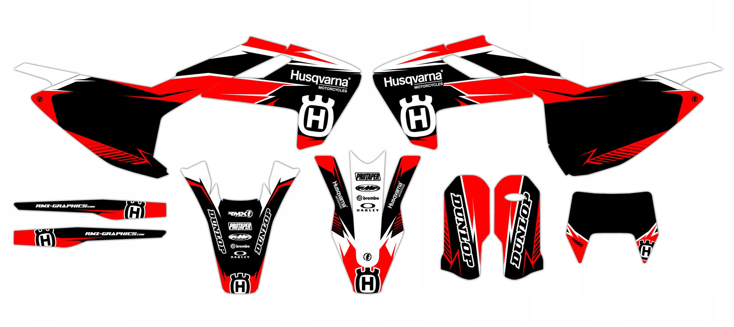 Dýha nálepky na motor Husqvarna Te Fe Tx 17-19