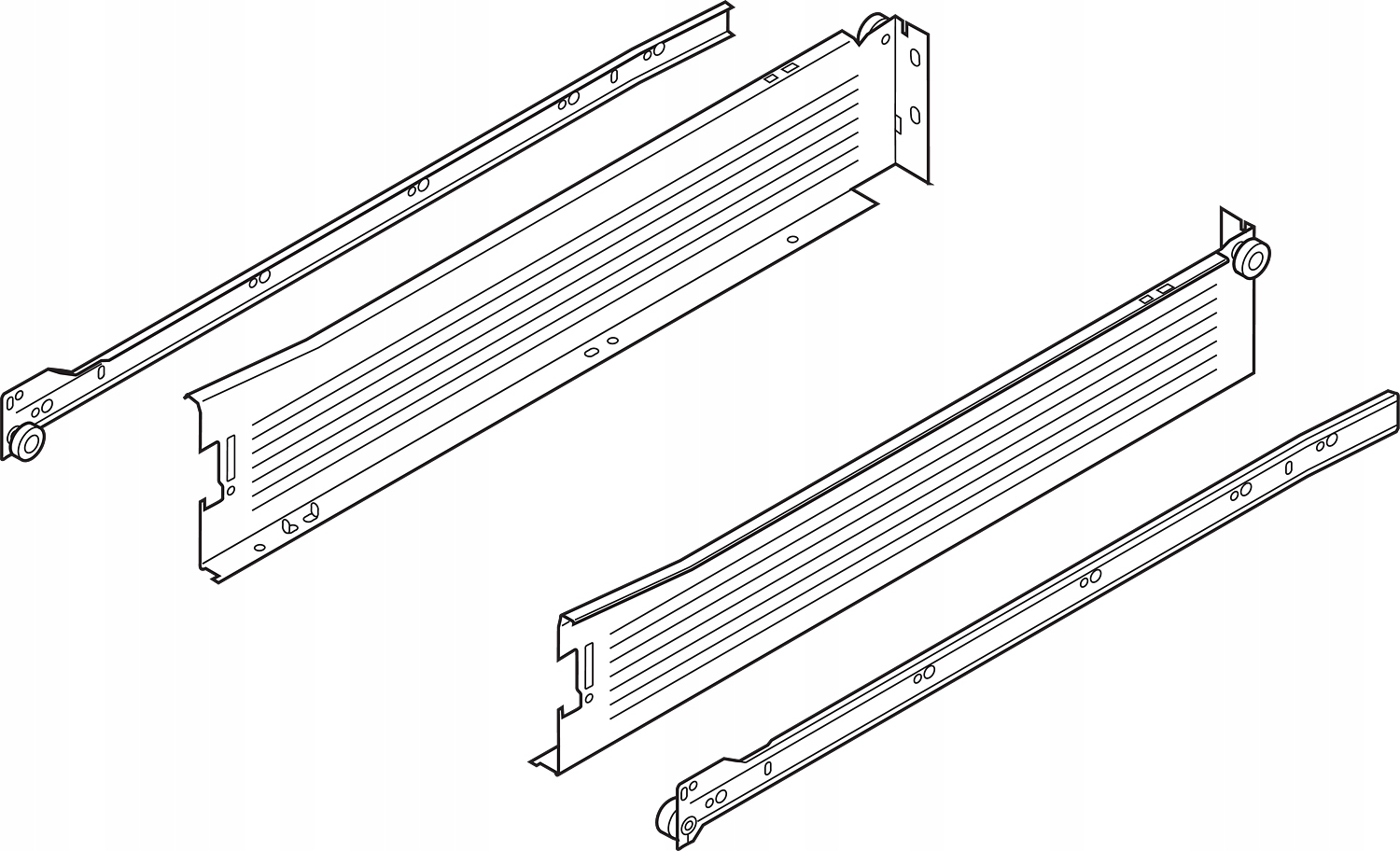 

Blum 320M4500C15 szuflada Metabox 450 H=86 szara