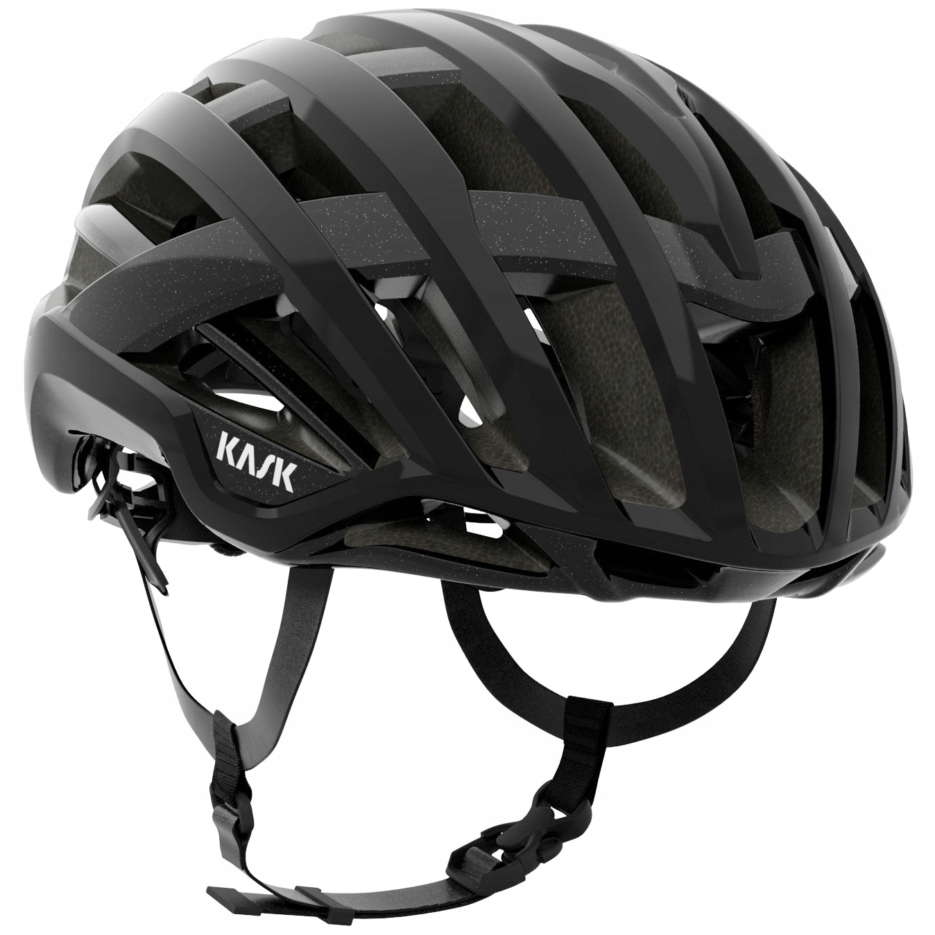 Kask cyklistická přilba gravel Kask Valegro, velikost M 52-58 cm, černý lesk
