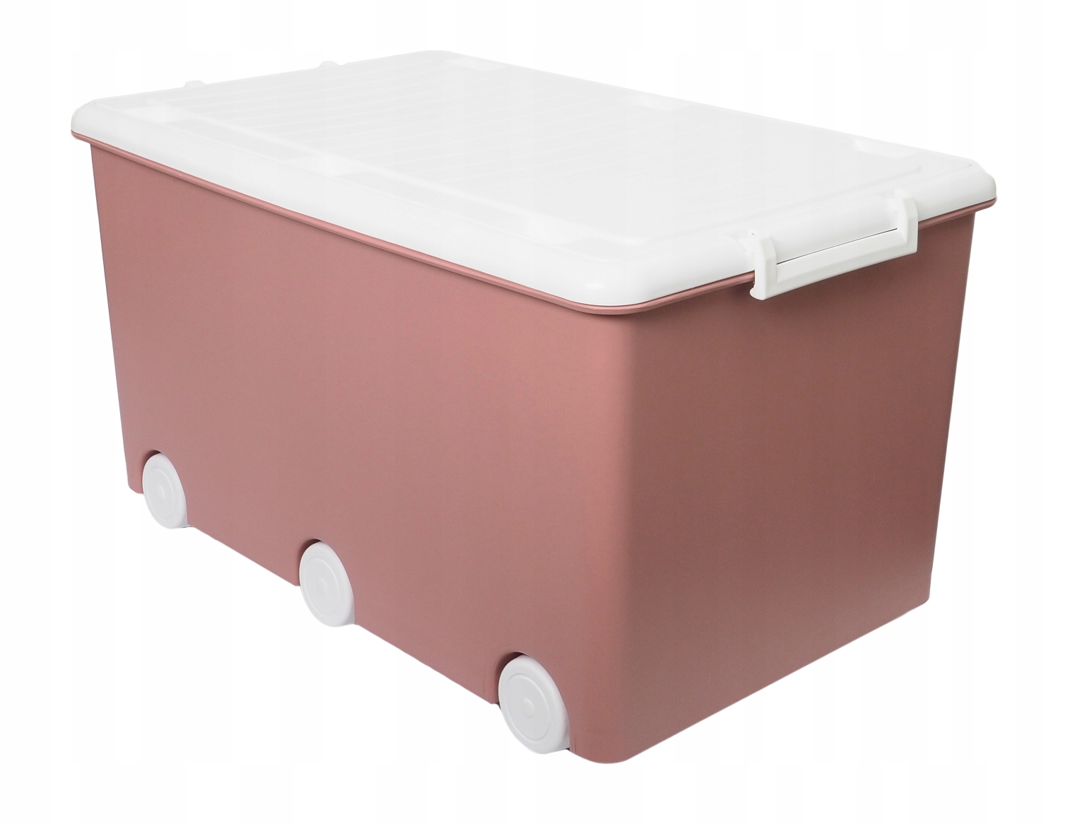 DUŻY POJEMNIK NA KÓŁKACH PUDEŁKO LAPSI RÓŻOWY MAT