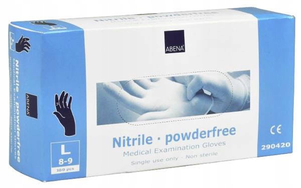 

Rękawice Nitrylowe Abena Niebieskie -100 szt. r. M