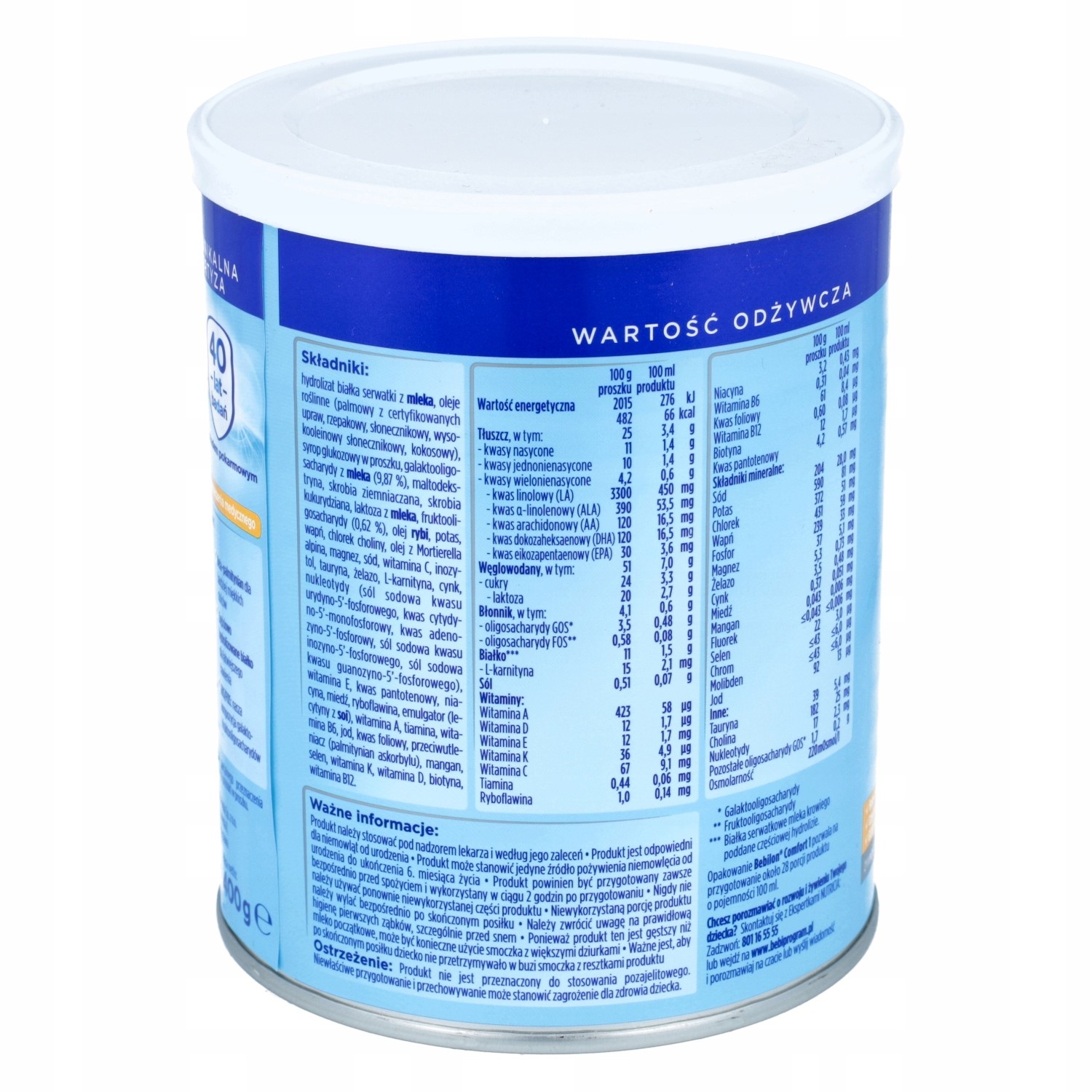 BEBILON Comfort 1 ProExpert preparat na kolki 400g Wyrób medyczny nie