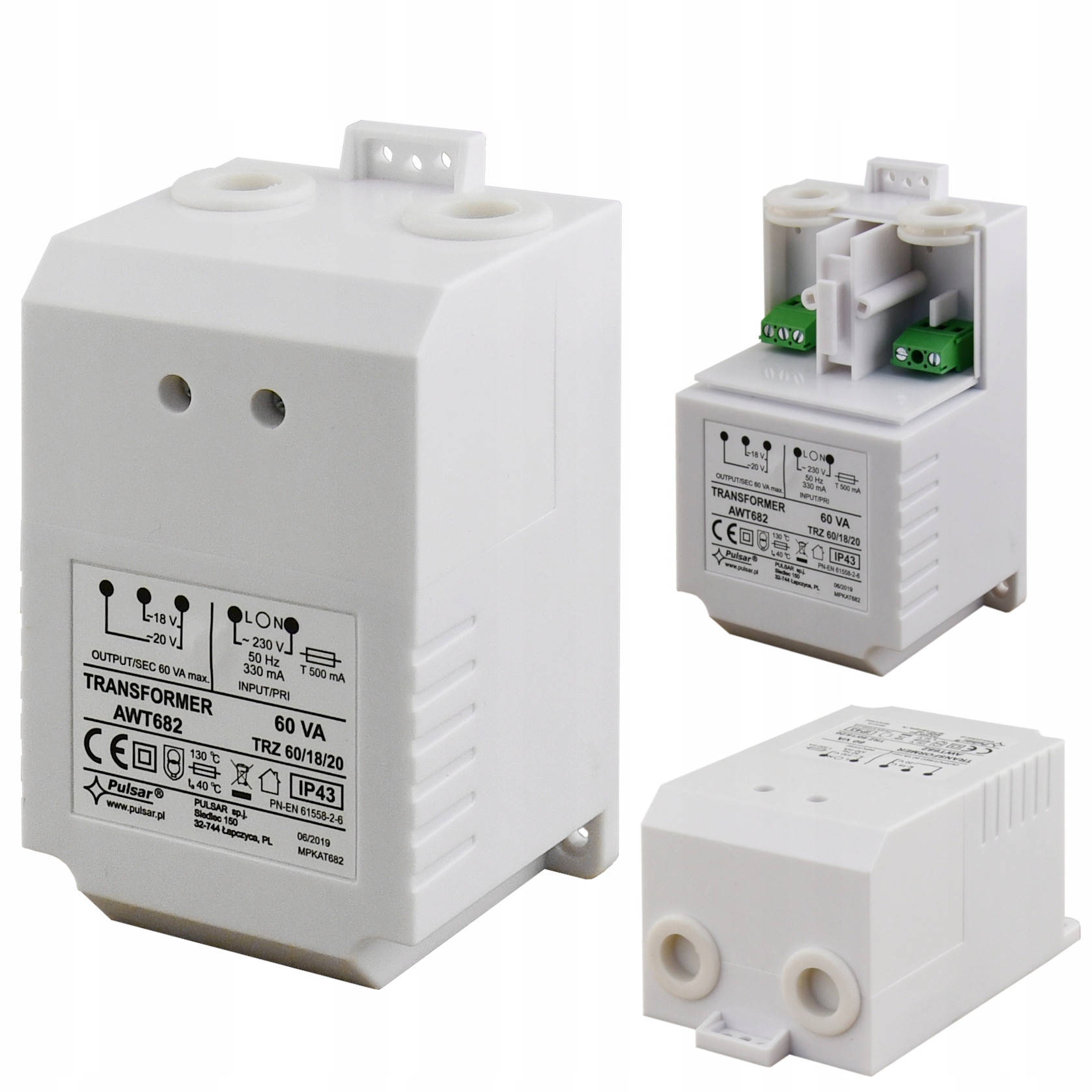 TRANSFORMATOR ZASILACZ AC 230V NA 60AV (18V/20V)