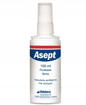 

Asept Płyn do dezynfekcji skóry atomizer 100 ml