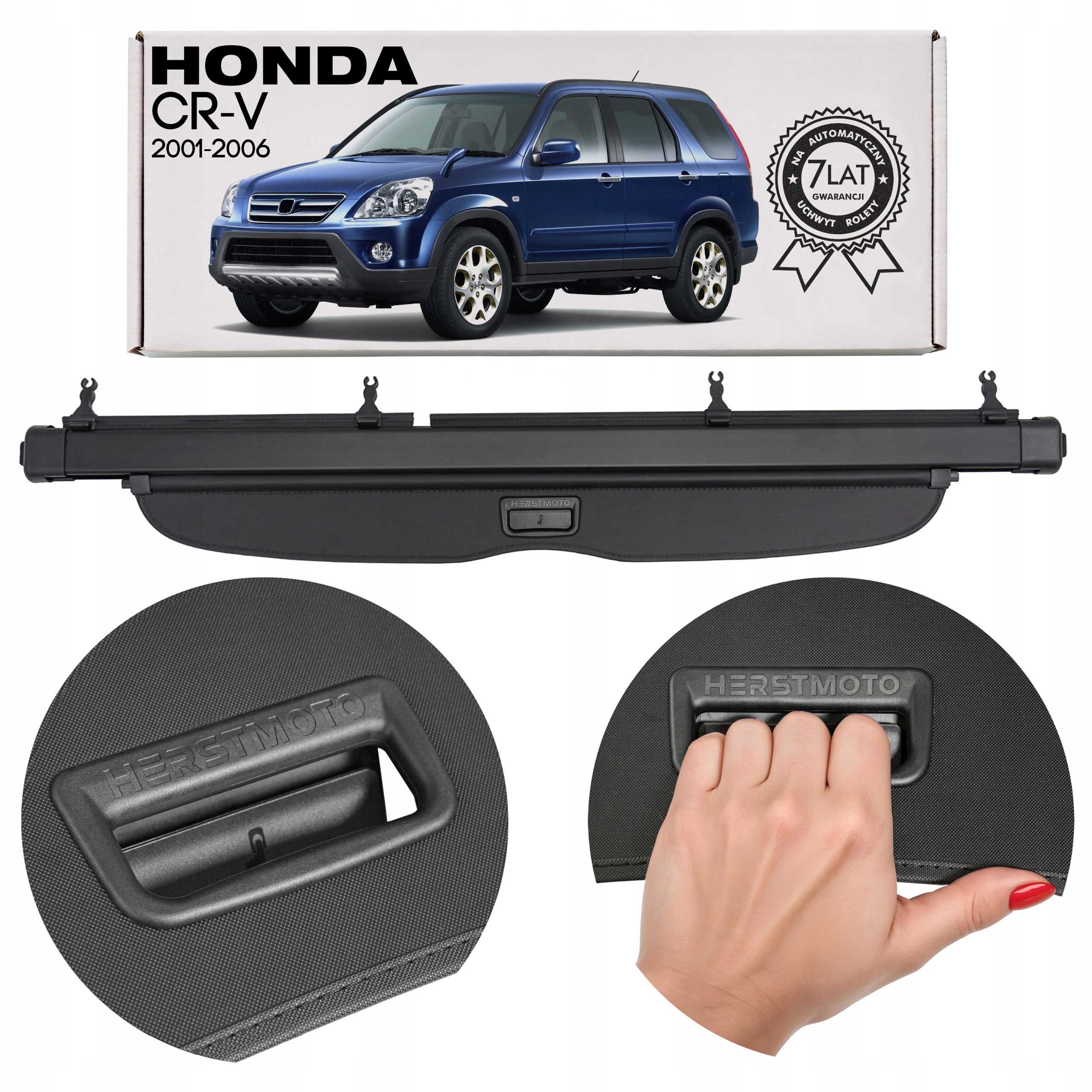 Honda Cr-v II 2001-2006 Roleta Do Zavazadlového Prostoru Černá 84400-S9A-013ZA