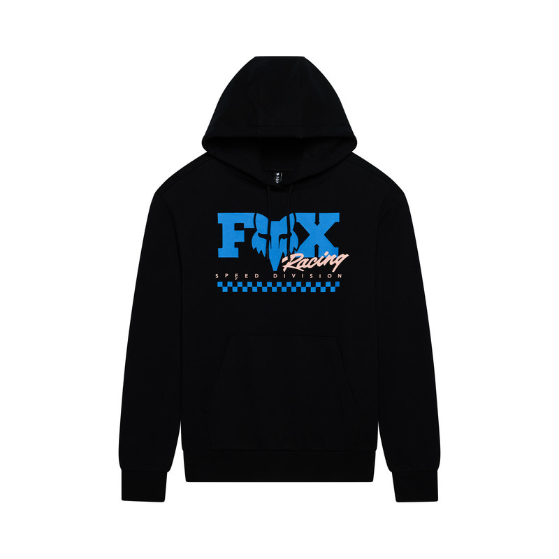 Mikina S Kapucí Fox Checker Fleece Po Black M
