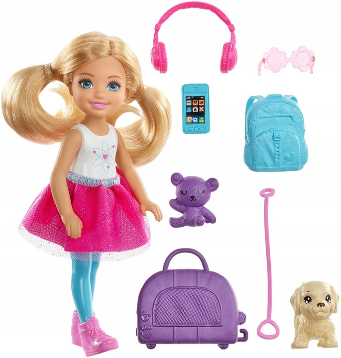 

Barbie Chelsea w podróży Mattel FWV20