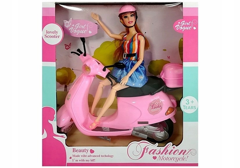 LALKA NA MOTORZE SKUTER DLA LALEK Marka Midex