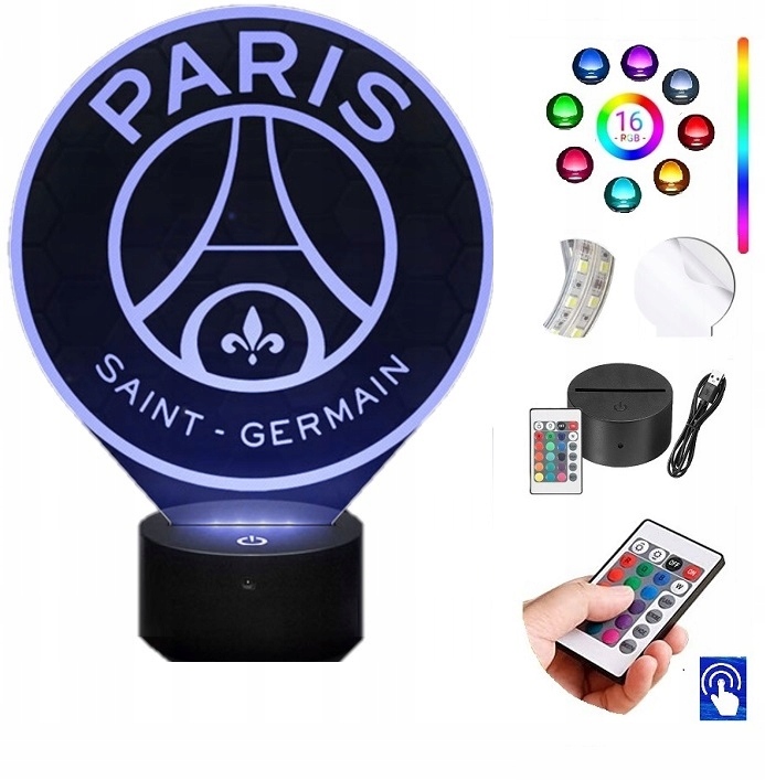 

Lampka Nocna Paris Saint-Germain Psg Led Plexido