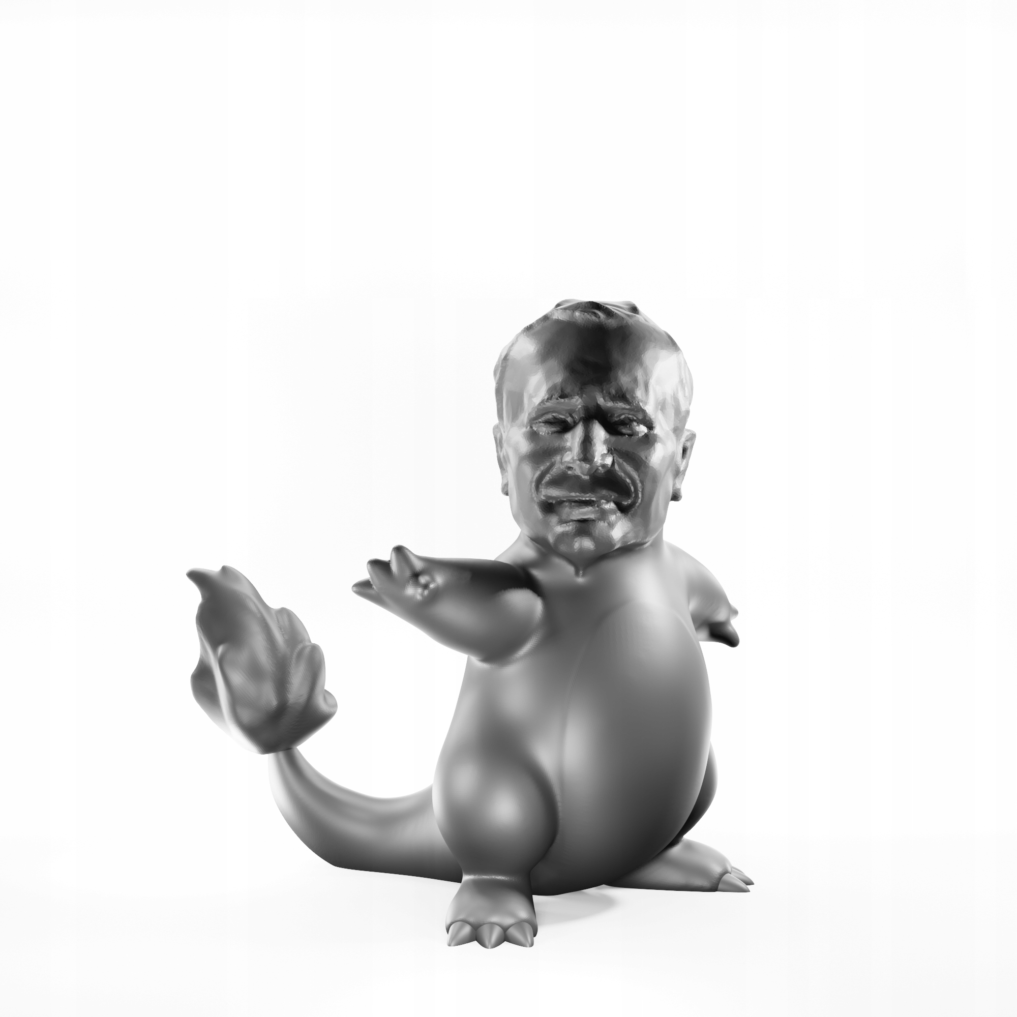 FIGURKA RPG - SERIA PAPAJMON - PAPANDER - SZARY 25 MM