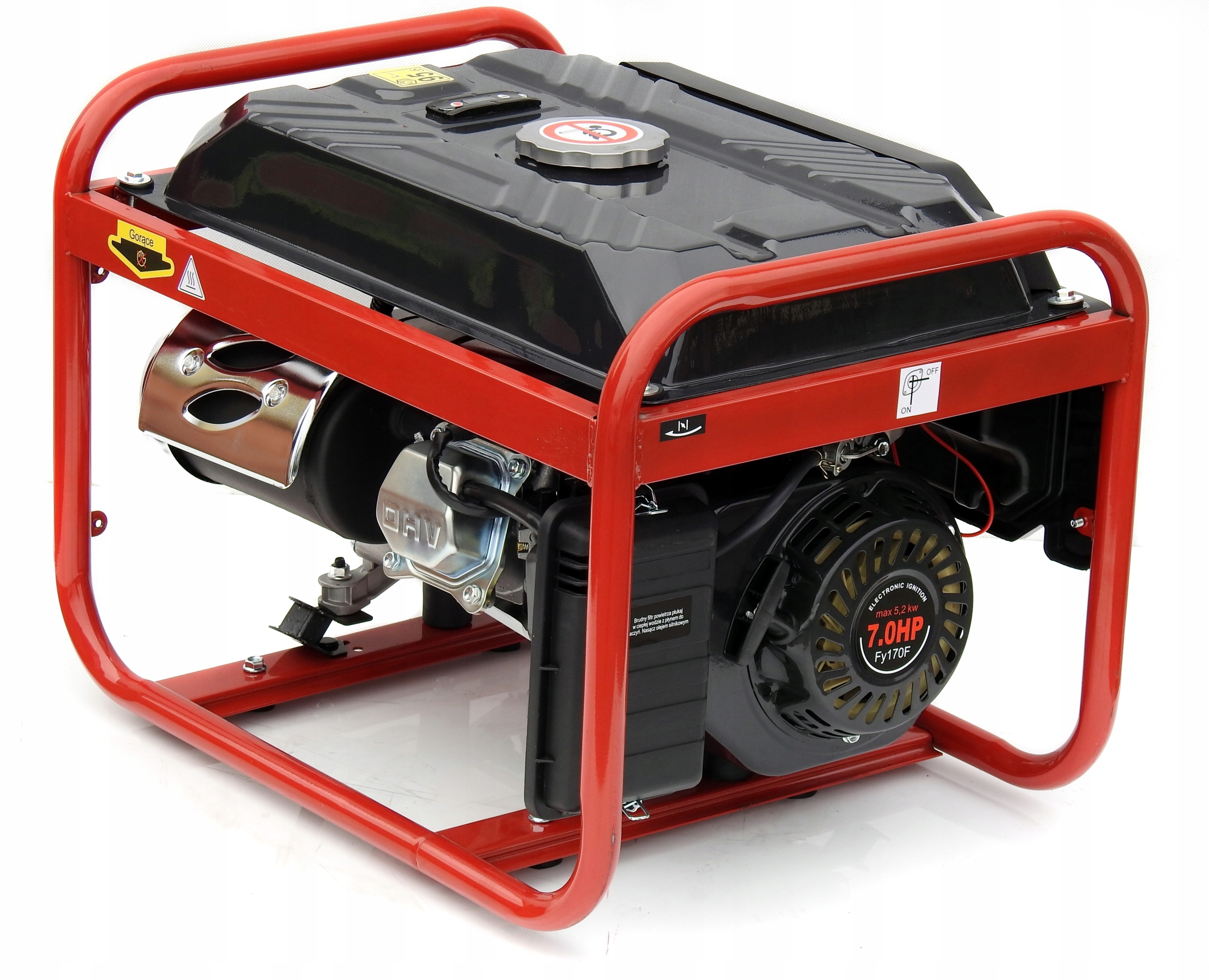 PROFESJONALNY AGREGAT PRĄDOTWÓRCZY 5,2kW generator AVR+ MIEDŹ STOJAN KowaL2 Rozruch ręczny