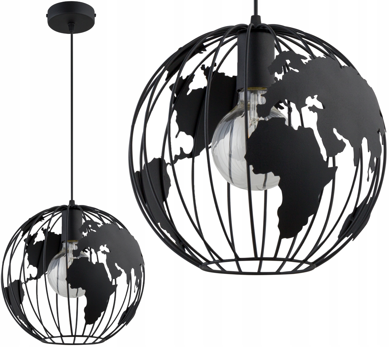 

Lampa Wisząca Żyrandol Globus Kula Loft