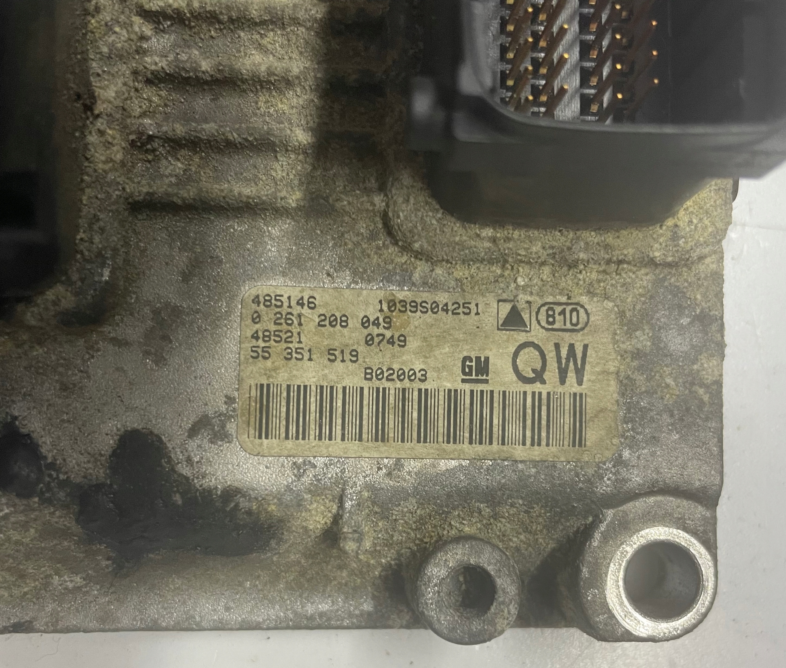 KOMPUTER STEROWNIK SILNIKA Opel Vectra C Signum 3.2 v6 0261208049 55351519 Numer katalogowy części 0261208049 QW