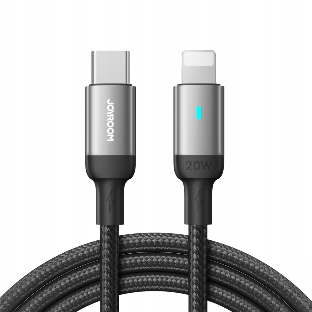 Kabel przewód do iPhone Usb-c Lightning A10 Series 20W 1.2m czarny