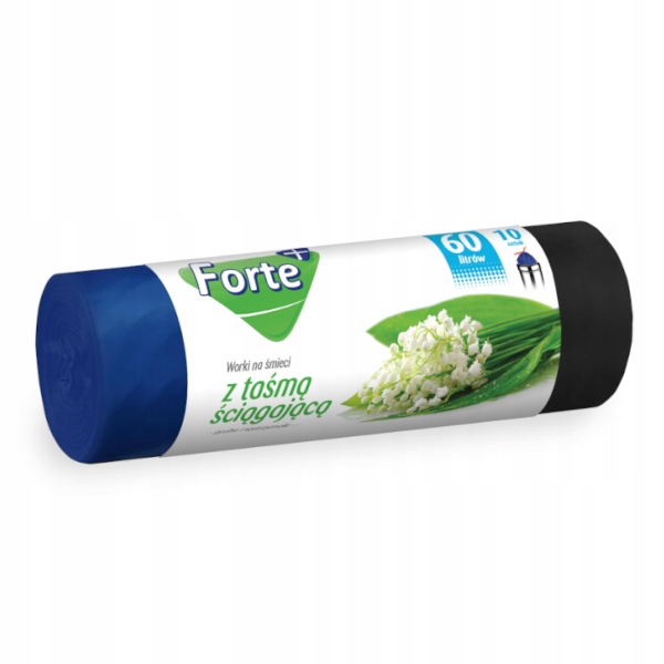 

Forte Worki na śmieci 60l z taśmą 10szt