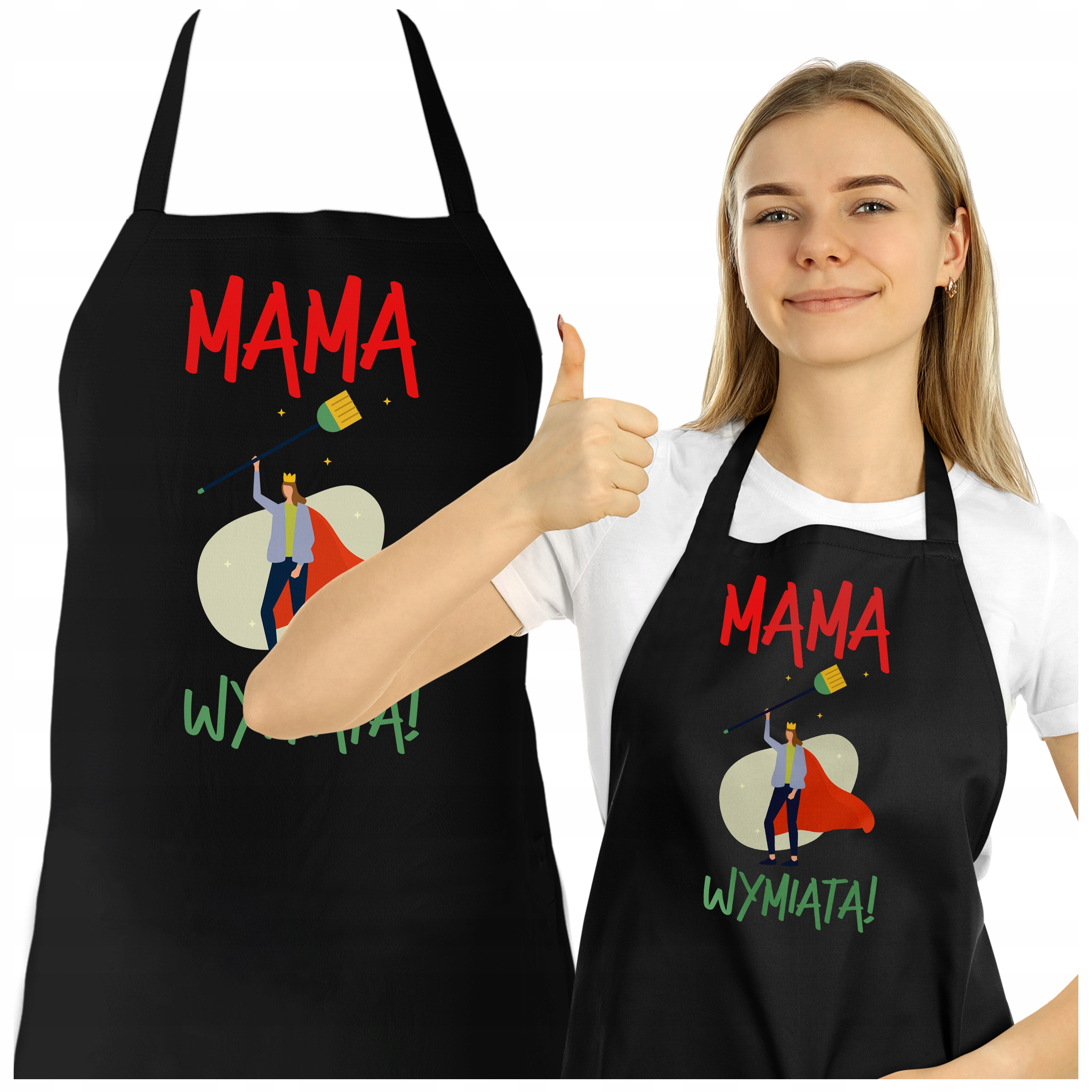 

Dla Mamy Stylowy Długi Fartuch Dzień Matki