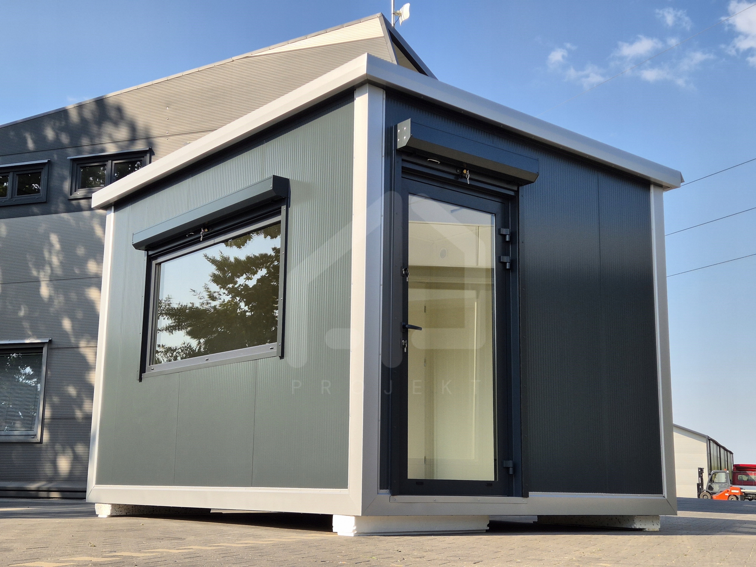 PAWILON HANDLOWY STRÓŻÓWKA KONTENER KIOSK 3,0m x 2,6m