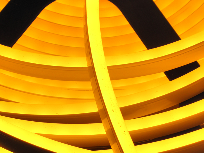 NMALIBU NEON LED FLEX NAPIS MALIBU ŻÓŁTY 700X135MM Materiał inny