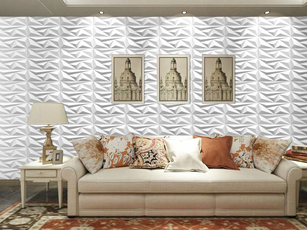 LeSommet様ホワイト Białe Panele Ścienne 3D Kasetony Sufitowe Topaz Geometryczne