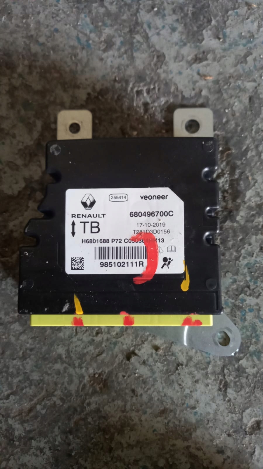 MODUŁ SENSOR AIRBAG RENAULT ESPACE V LIFT 2.0 dCi 985102111R STAN JAK NOWY