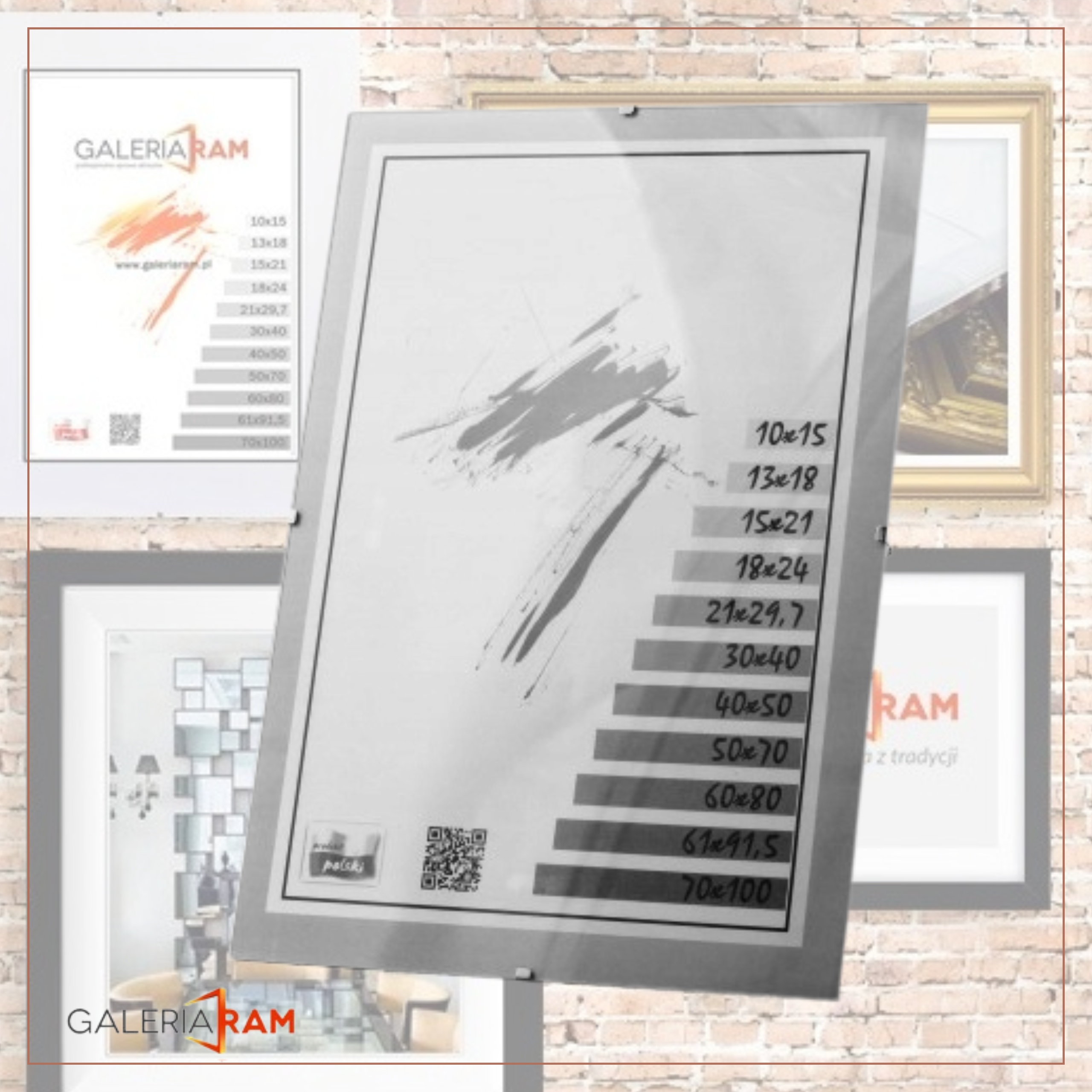 ANTYRAMA 68x96 PLEXI - PRODUKT POLSKI -PUZZLE PLAKAT 96x68 Galeria Ram Szerokość produktu 68 cm