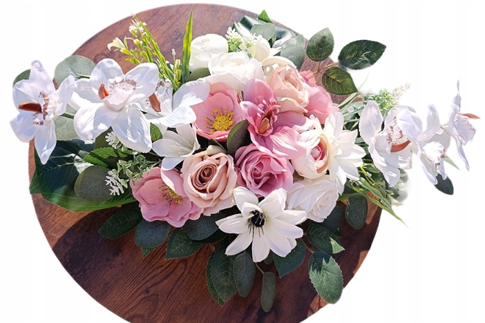 Dekorace stromek na hřbitov tulipán zatížený umělé květiny