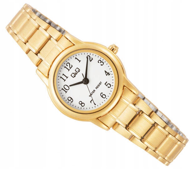 Čitelné Klasické Dámské Hodinky C42A-001P Zlaté, Čitelné Na Náramku