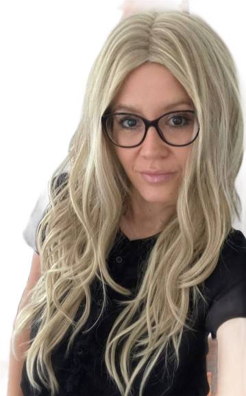 Dlouhá vlnitá paruka bez ofiny Sicilia mono part světle blond