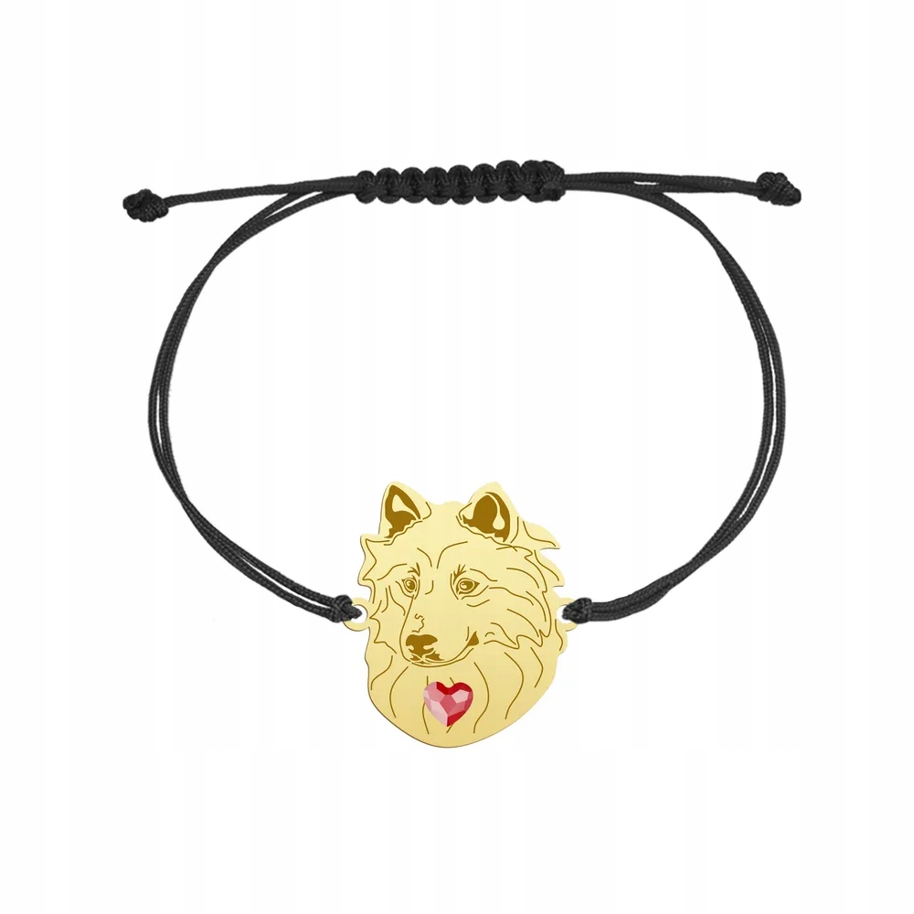 Zlatý náramek z Thajska Bangkaew Dog Stříbro 925 Žena Gravírování Bonus